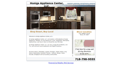 Desktop Screenshot of honigsappliancecenter.com