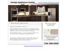 Tablet Screenshot of honigsappliancecenter.com